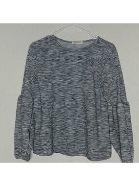 Pebble And Stone Top With Puffed Sleeves Size S